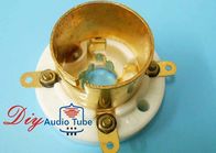 Ceramic Vacuum Tube Sockets Gold Plated 4 Pin Top Mounting Method For 300B 2A3